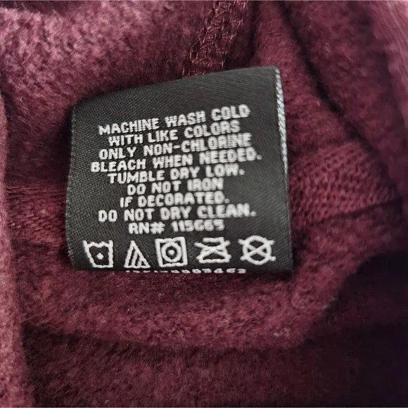 Hello Kitty My Hero Academia Hoodie 2XL Sanrio Anime Burgundy Otaku Streetwear - Picture 10 of 14